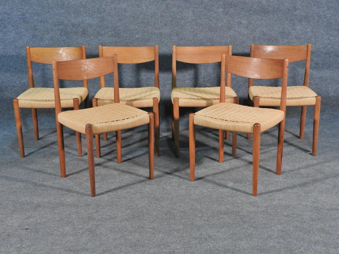 6 DANISH TEAK DINING CHAIRS (1 of 8)