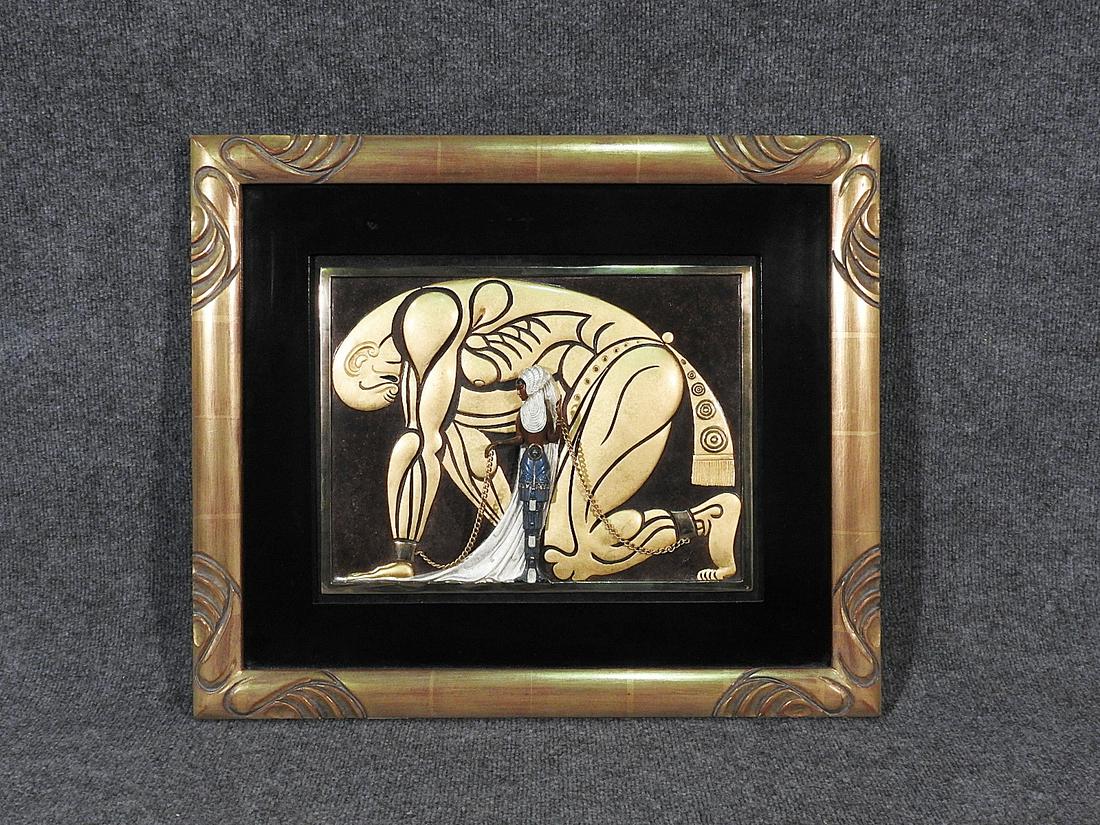 ERTE SIGNED BRONZE SCULPTURE WALL ART "SAMSON & (1 of 11)