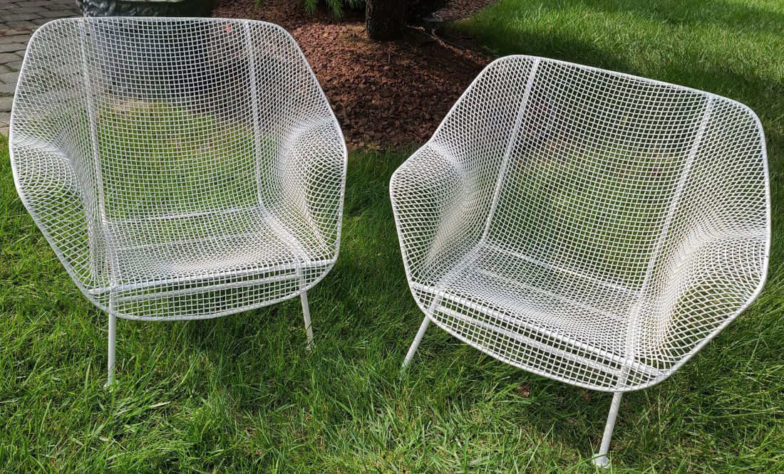 PAIR RUSSELL WOODARD GARDEN CHAIRS (1 of 3)