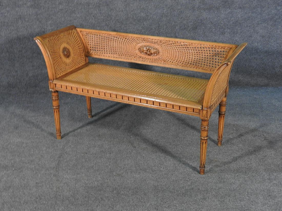 ADAM STYLE CANE WINDOW BENCH (1 of 9)