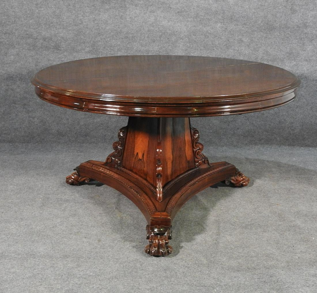 ANTIQUE ENGLISH REGENCY ROSEWOOD BREAKFAST TABLE (1 of 10)