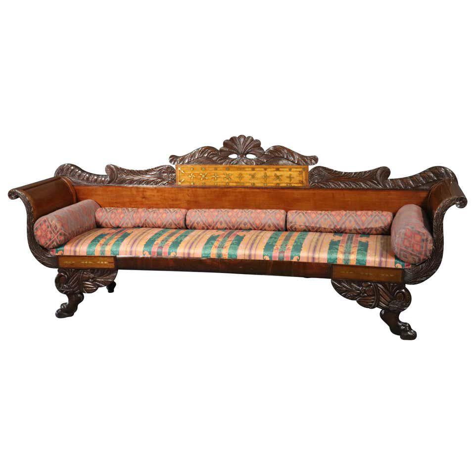 RUSSIAN EMPIRE FOOTED SOFA (1 of 14)
