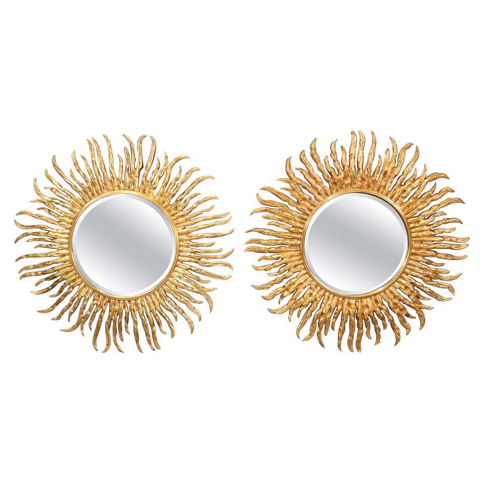 PR BRONZE SUNBURST BEVELED GLASS MIRRORS (1 of 7)