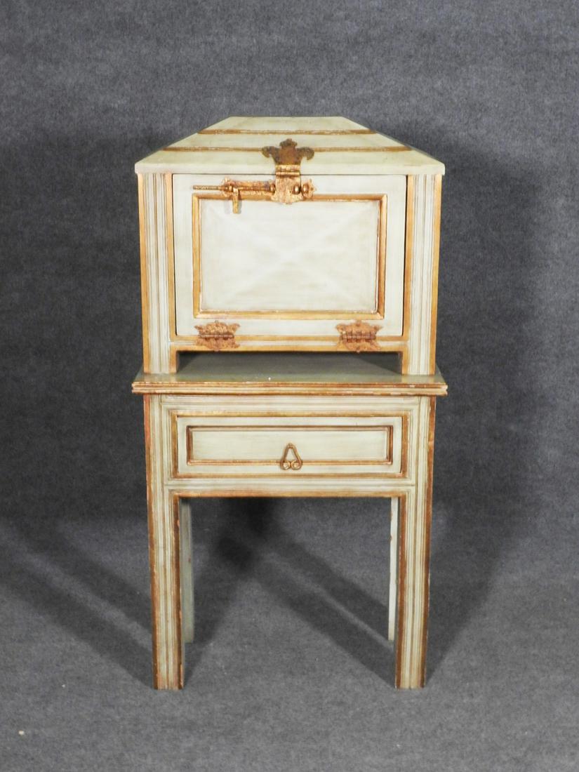 FRENCH PAINT DECORATED CABINET (1 of 12)