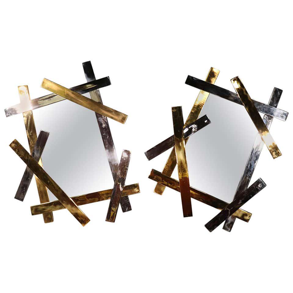 PR JONATHAN ADLER HORIZONTAL OR VERTICAL BRASS MIRRORS (1 of 8)