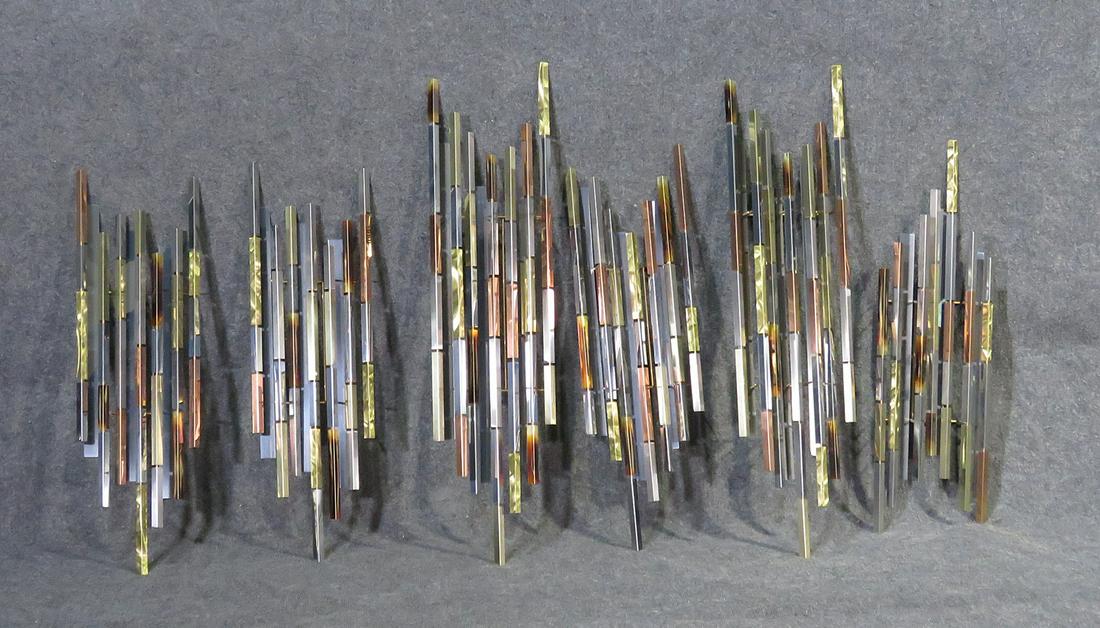 SIGNED R BERGER BRUTALIST STYLE WALL HANGING (1 of 8)