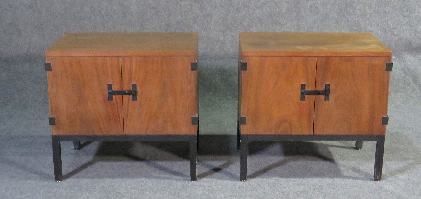 PR WALNUT & EBONIZED NIGHT STANDS (1 of 7)