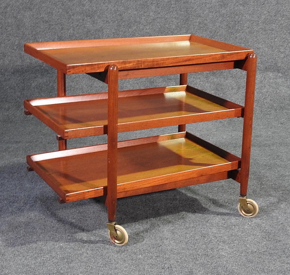TEAK 3 TIER TEA CART (1 of 5)
