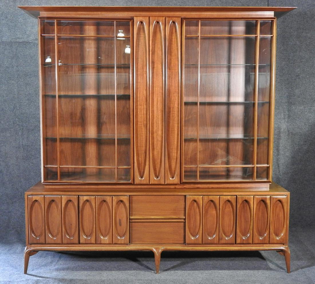 MID CENTURY MODERN WALNUT CHINA (1 of 8)