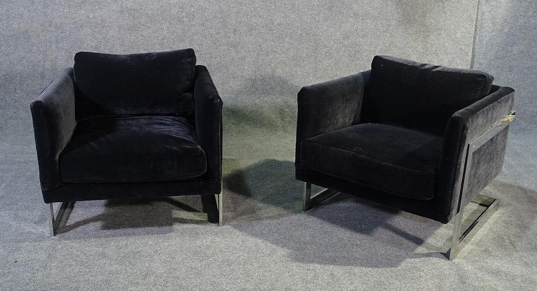 PR MILO BAUGHMAN FLAT BAR CUBE CHAIRS (1 of 9)