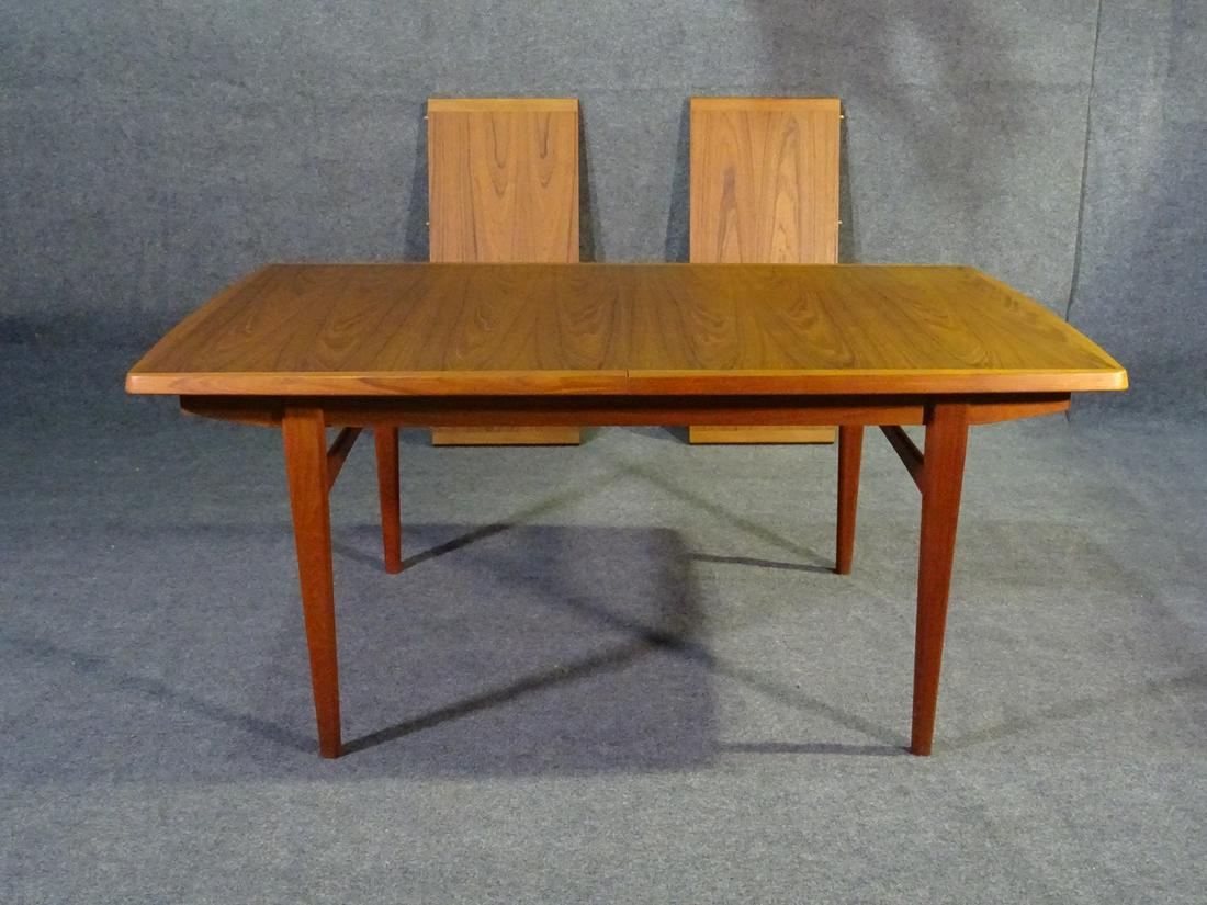 MODERN DANISH TEAK DINING TABLE (1 of 8)