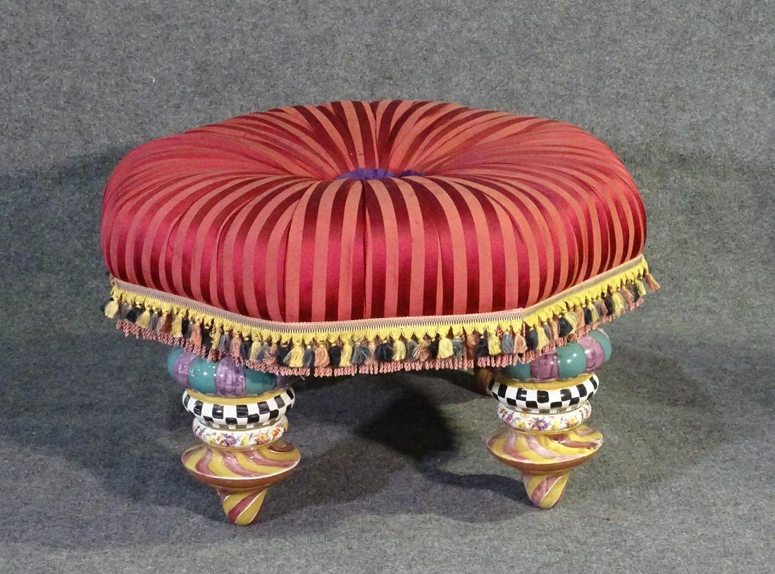 MACKIENZIE CHILDS OTTOMAN (1 of 12)