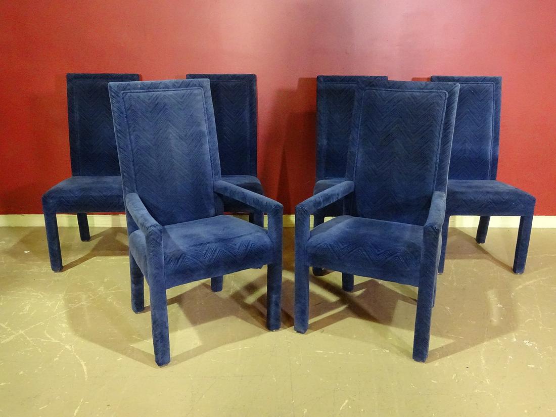 6 MID CENTURY MODERN UPHOLSTERED CHAIRS (1 of 6)