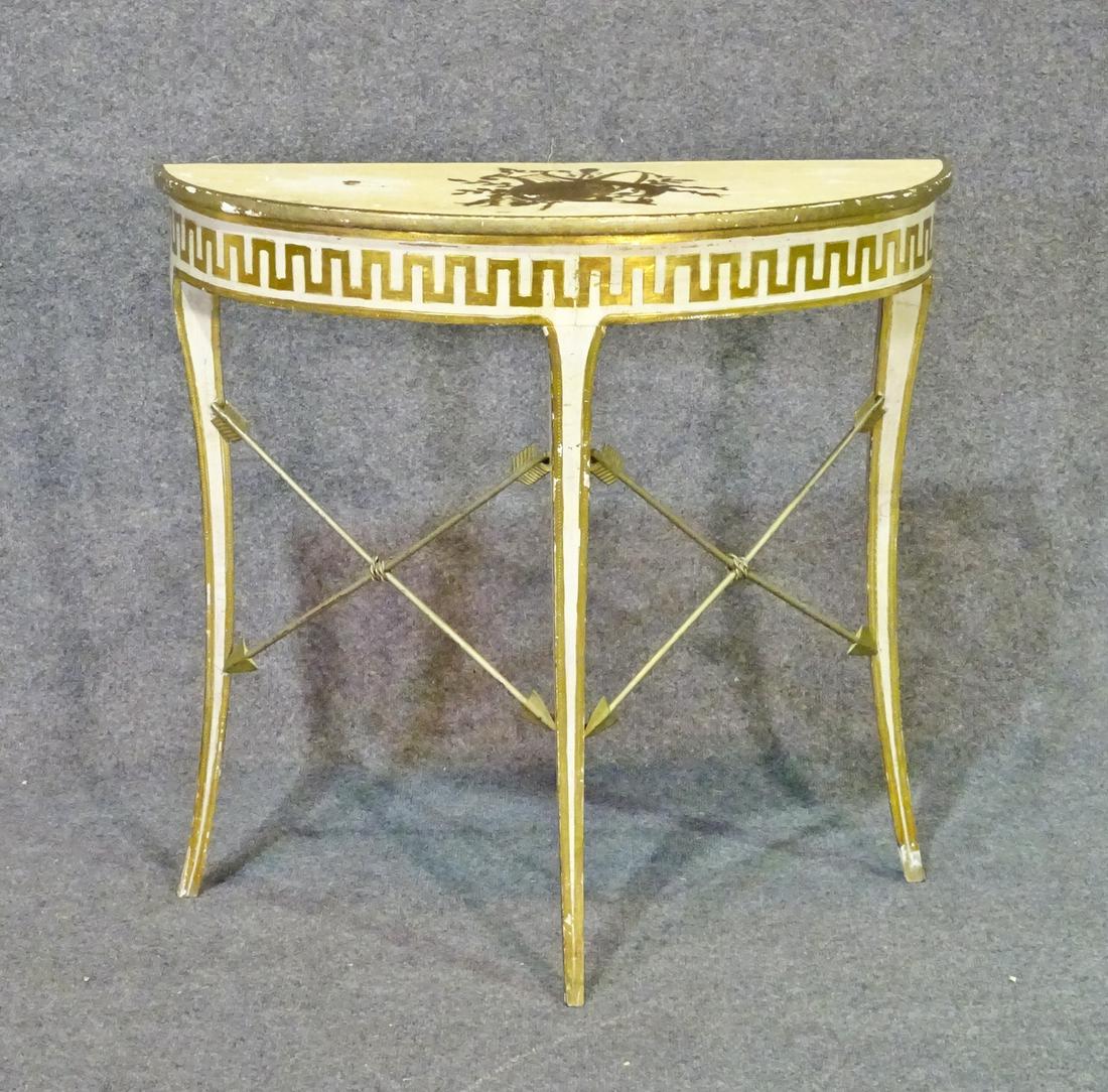 DIRECTOIRE PAINT DECORATED CONSOLE (1 of 9)