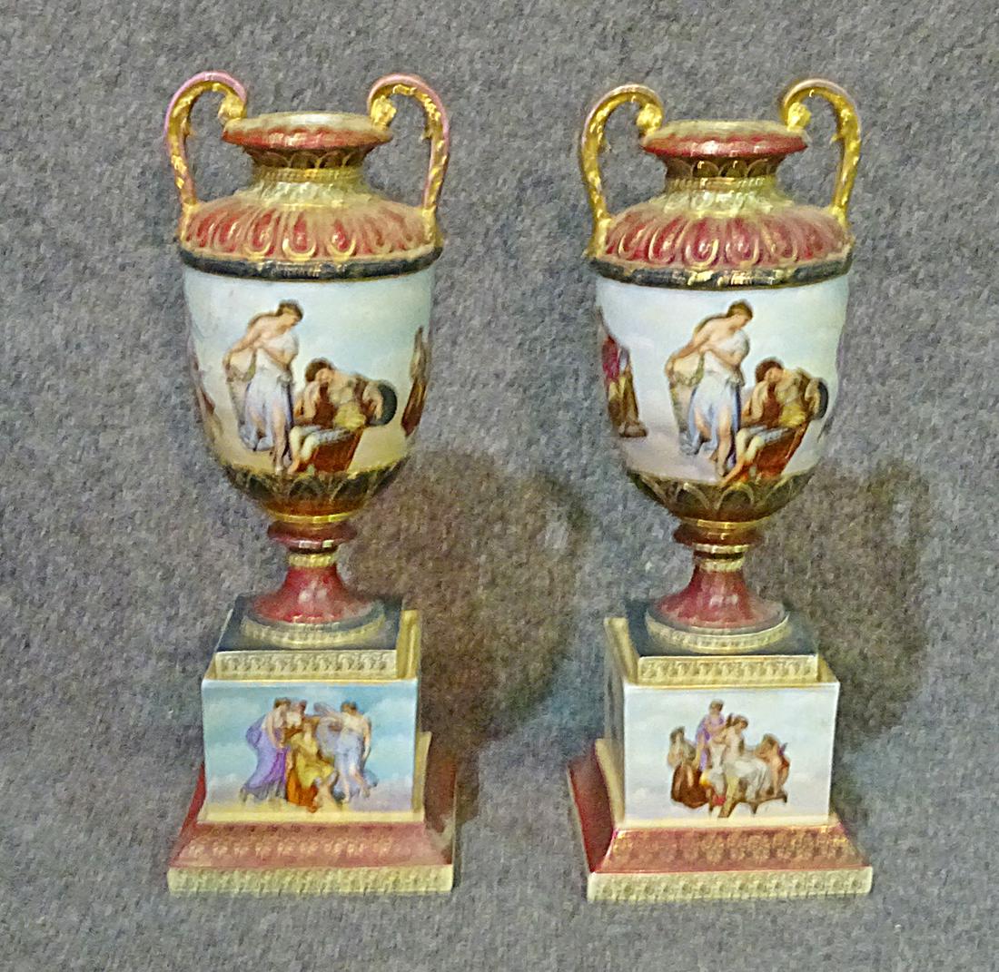 PR SIGNED ROYAL VIENNA URNS (1 of 7)