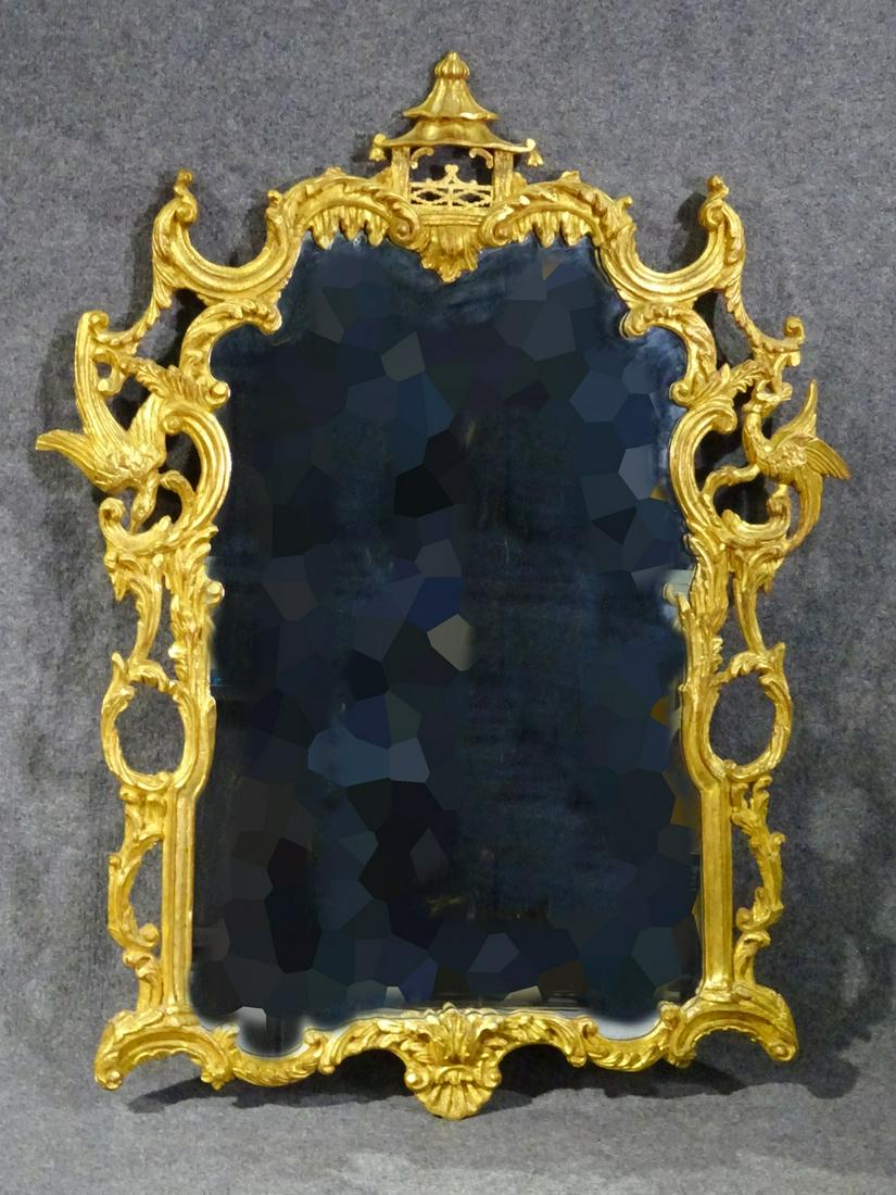 GEORGIAN STYLE GILDED MIRROR (1 of 9)