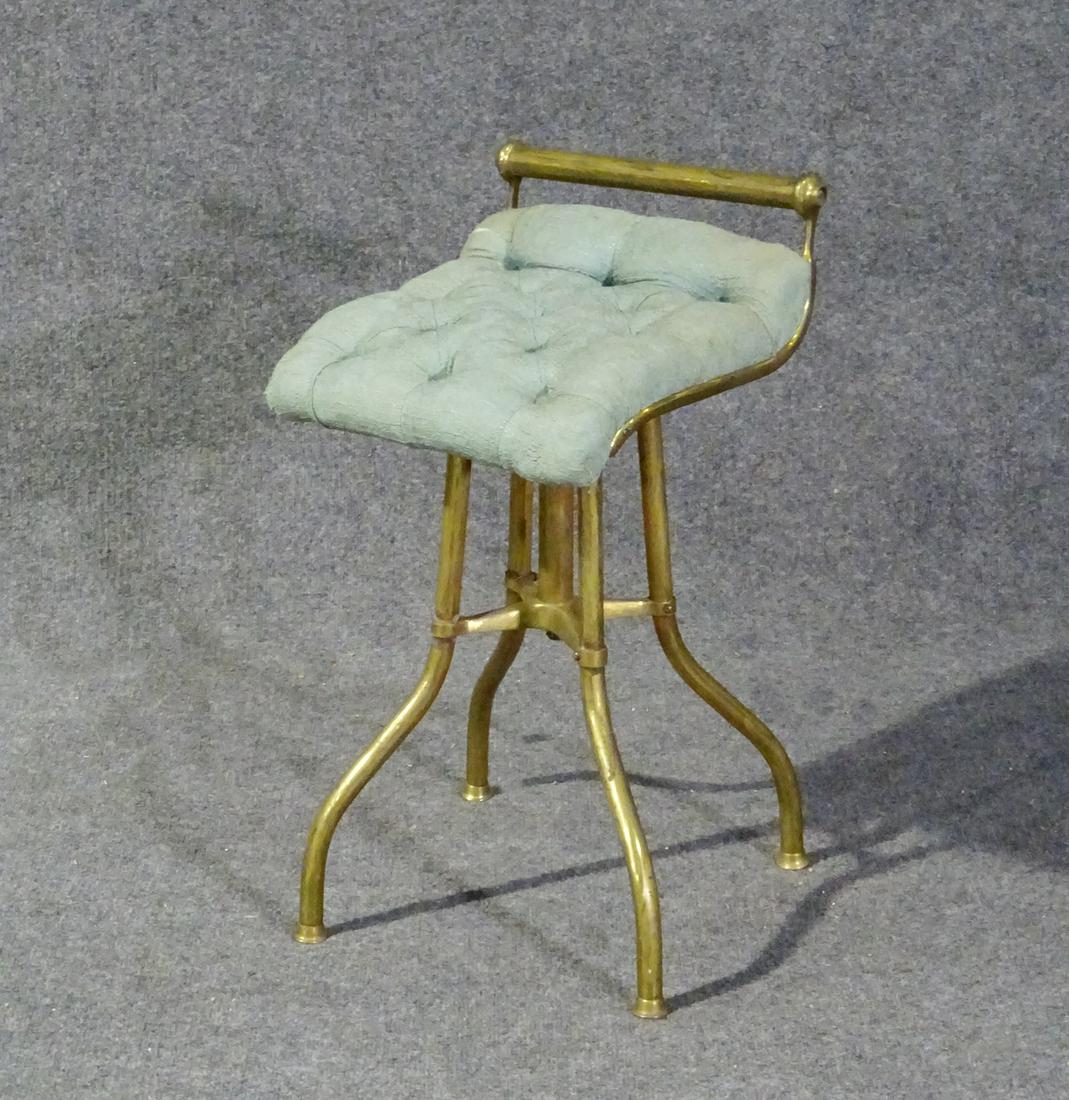 BRASS SWIVEL VANITY CHAIR (1 of 7)