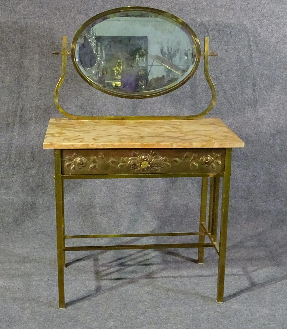 MARBLE & BRASS VANITY (1 of 12)