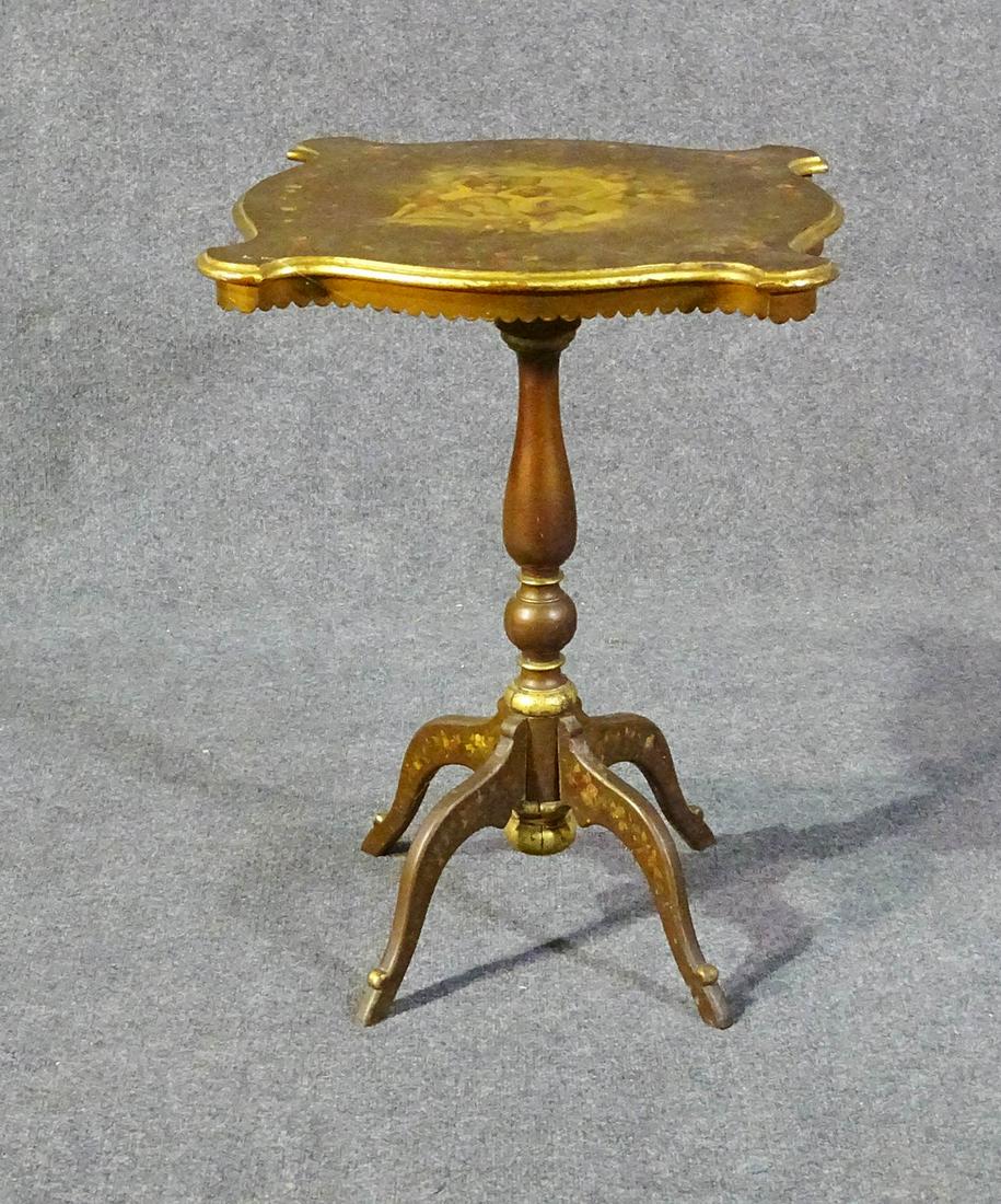 PAINTED WOOD END TABLE (1 of 7)