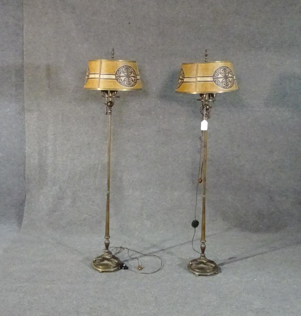 PAIR ART DECO STYLE FLOOR LAMPS (1 of 12)