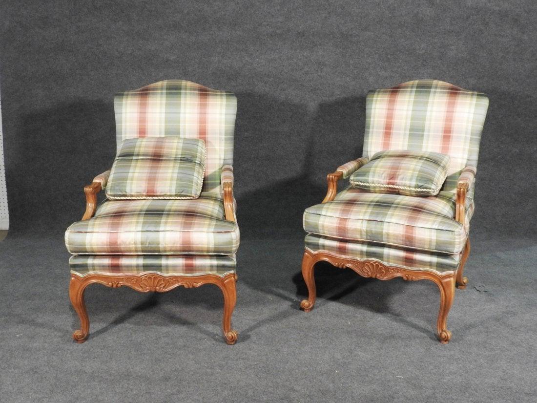 PAIR LOUIS XV STYLE FAUTEUILS BY BAKER (1 of 5)