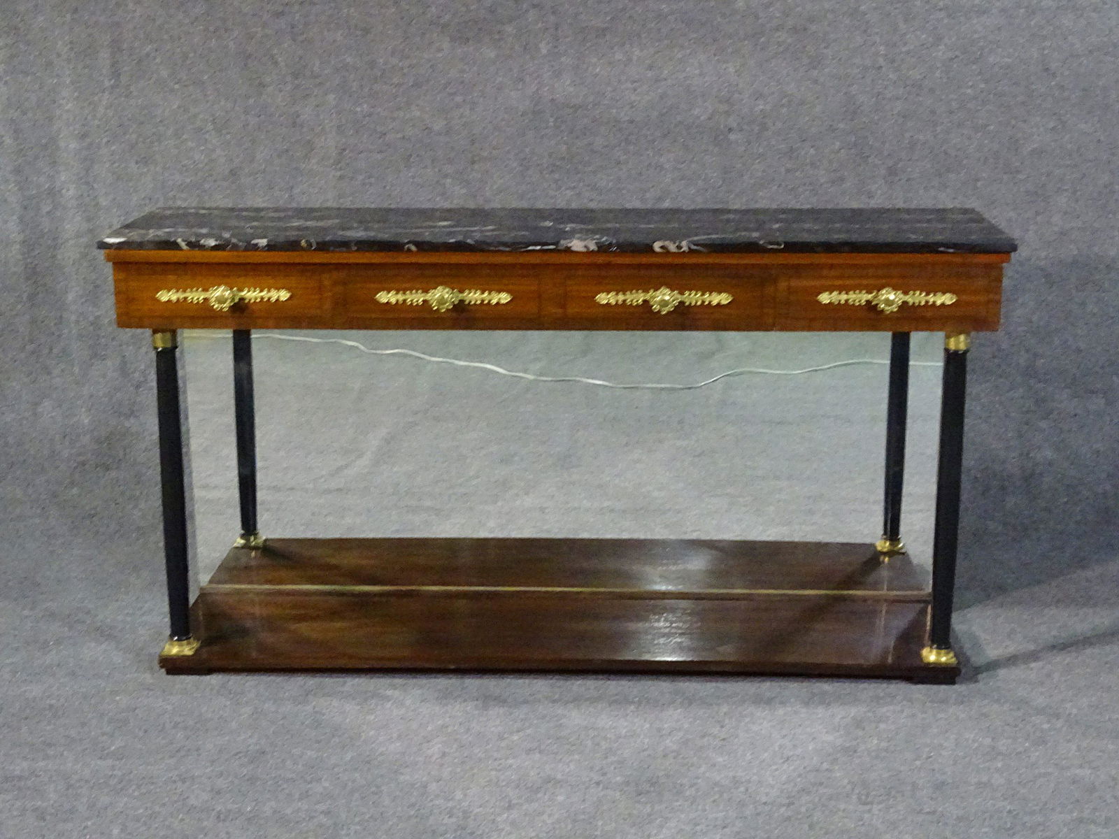 REGENCY STYLE MARBLE TOP CONSOLE (1 of 12)