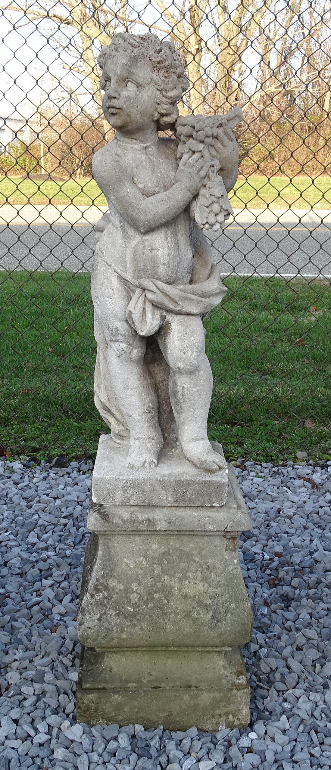 2 PC CONCRETE CHERUB (1 of 7)