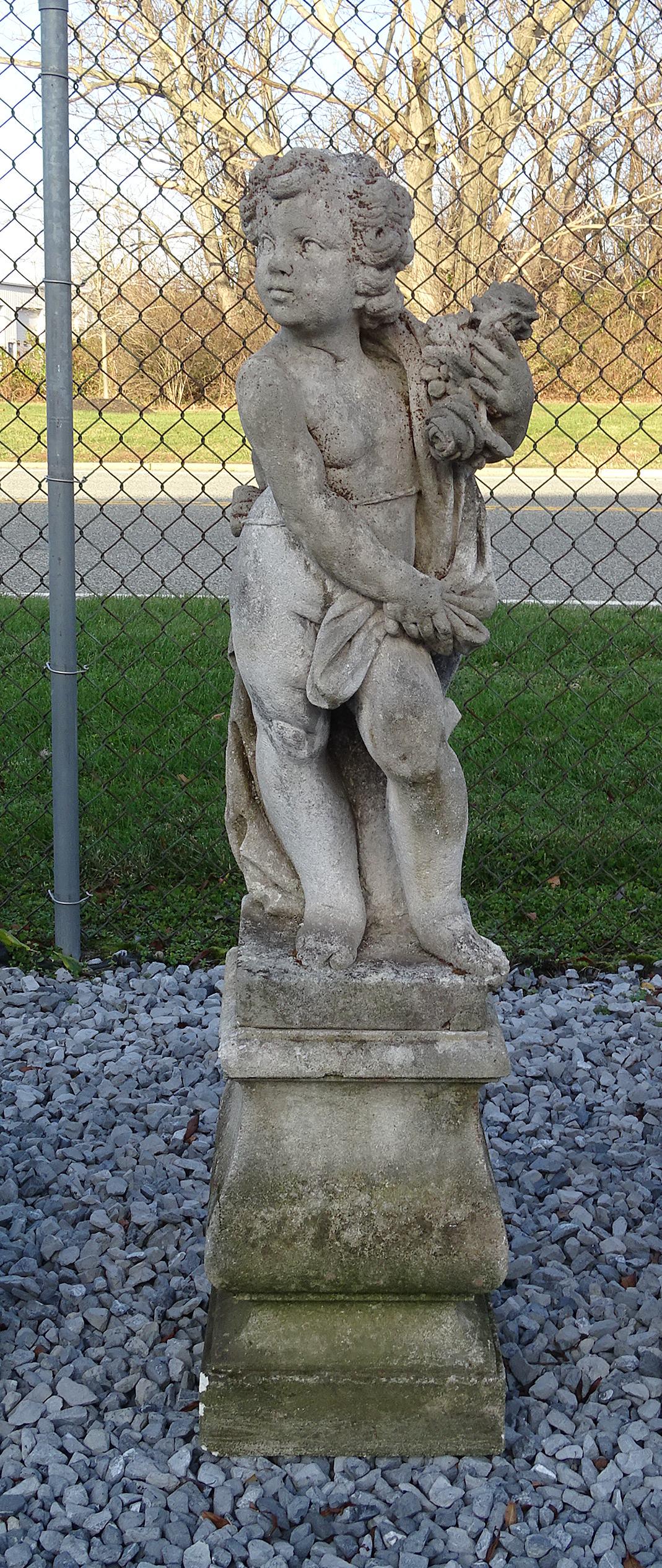 2 PC CONCRETE CHERUB (1 of 7)