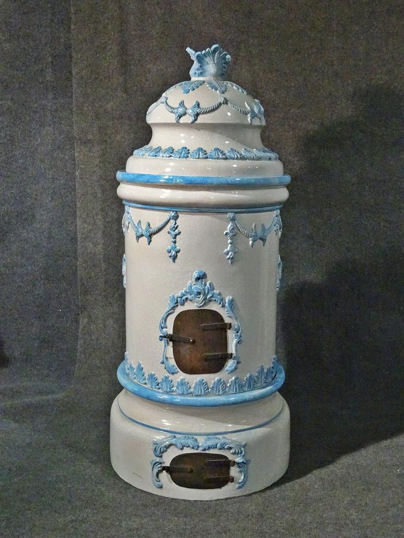 ANTIQUE FRENCH PORCELAIN STOVE (1 of 8)