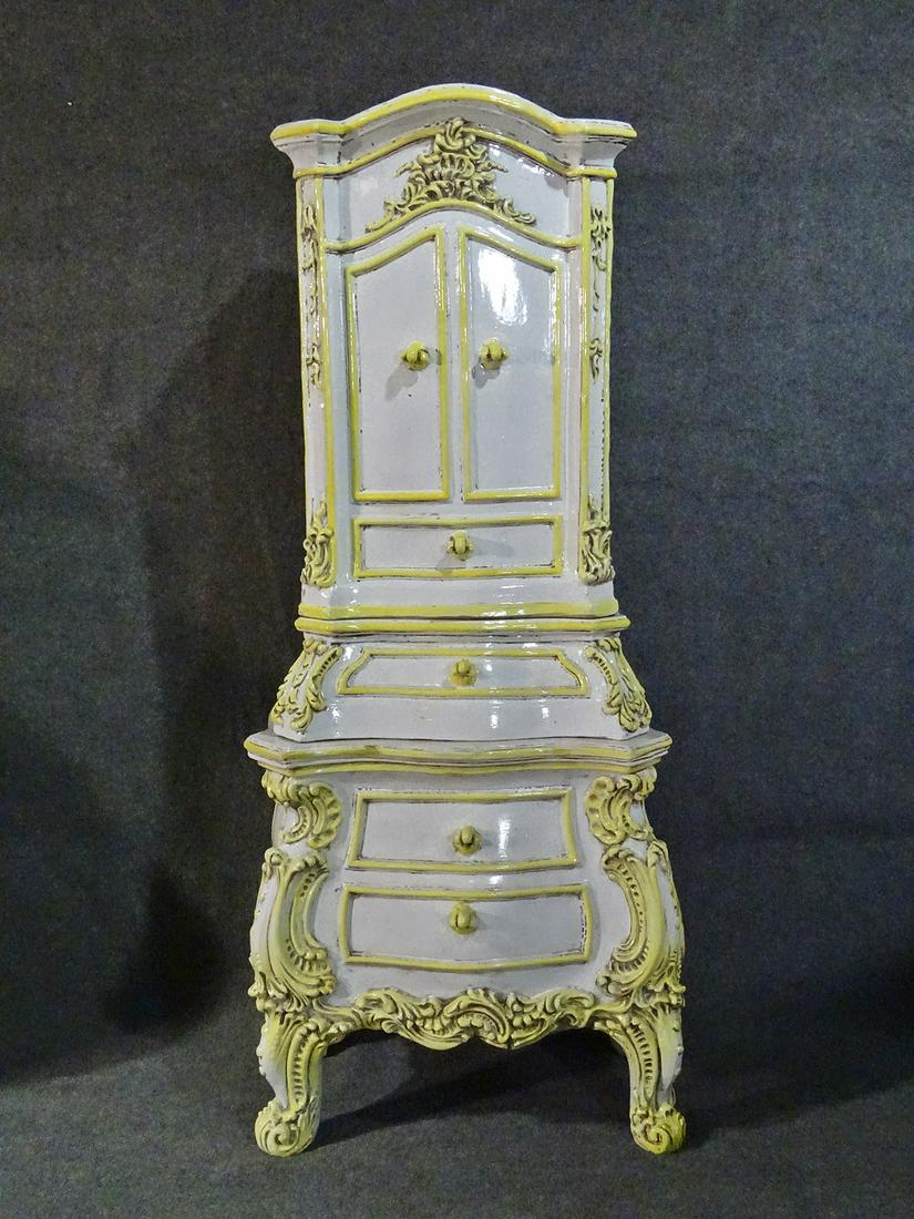 ANTIQUE FRENCH PORCELAIN STOVE (1 of 9)