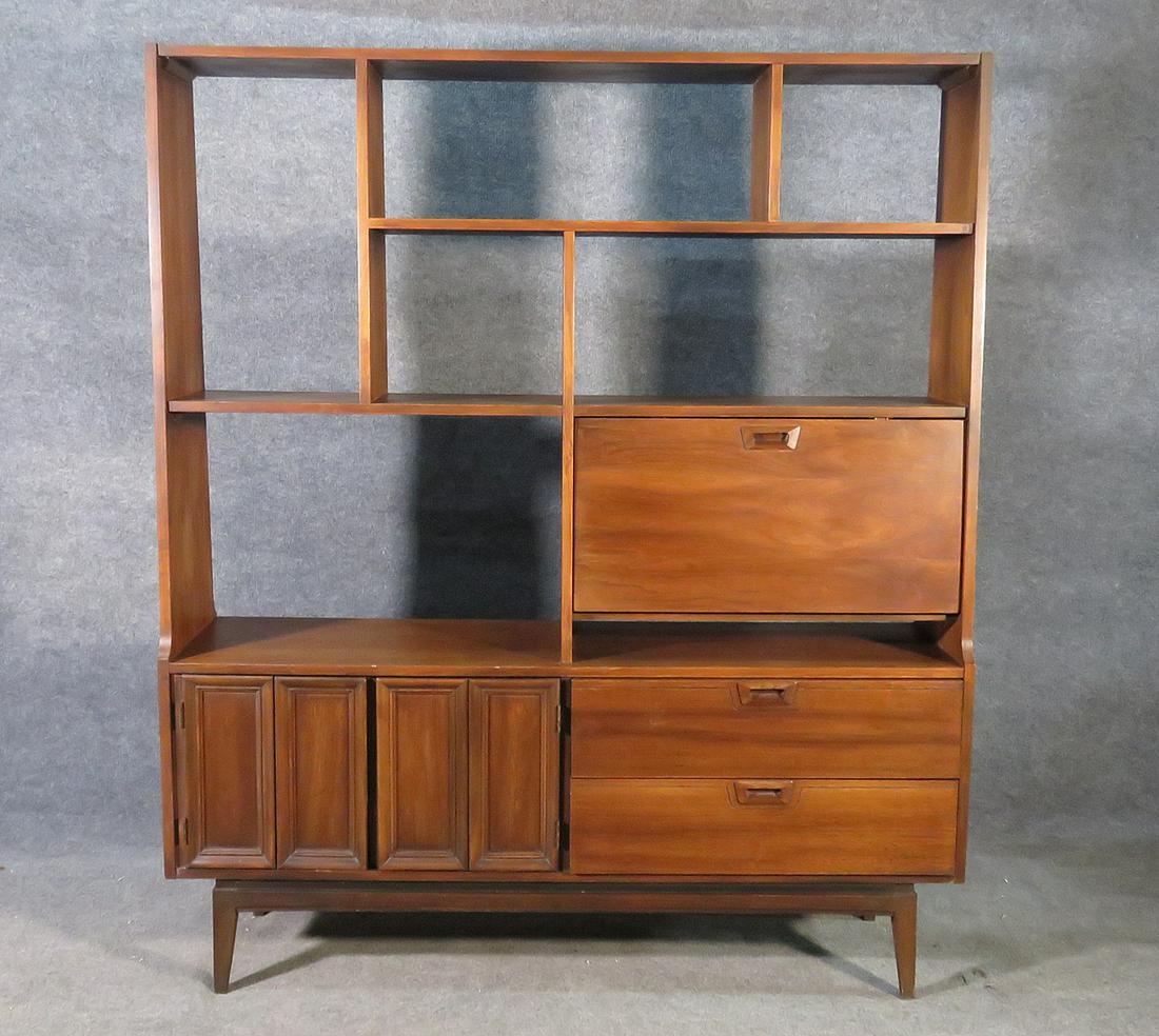 JOHNSON CARPER ATTR WALNUT BOOKCASE (1 of 8)