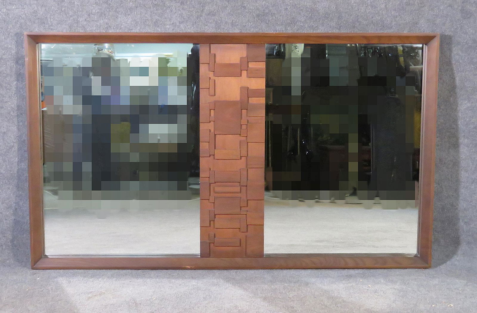 BRUTALIST WALNUT MIRROR (1 of 6)