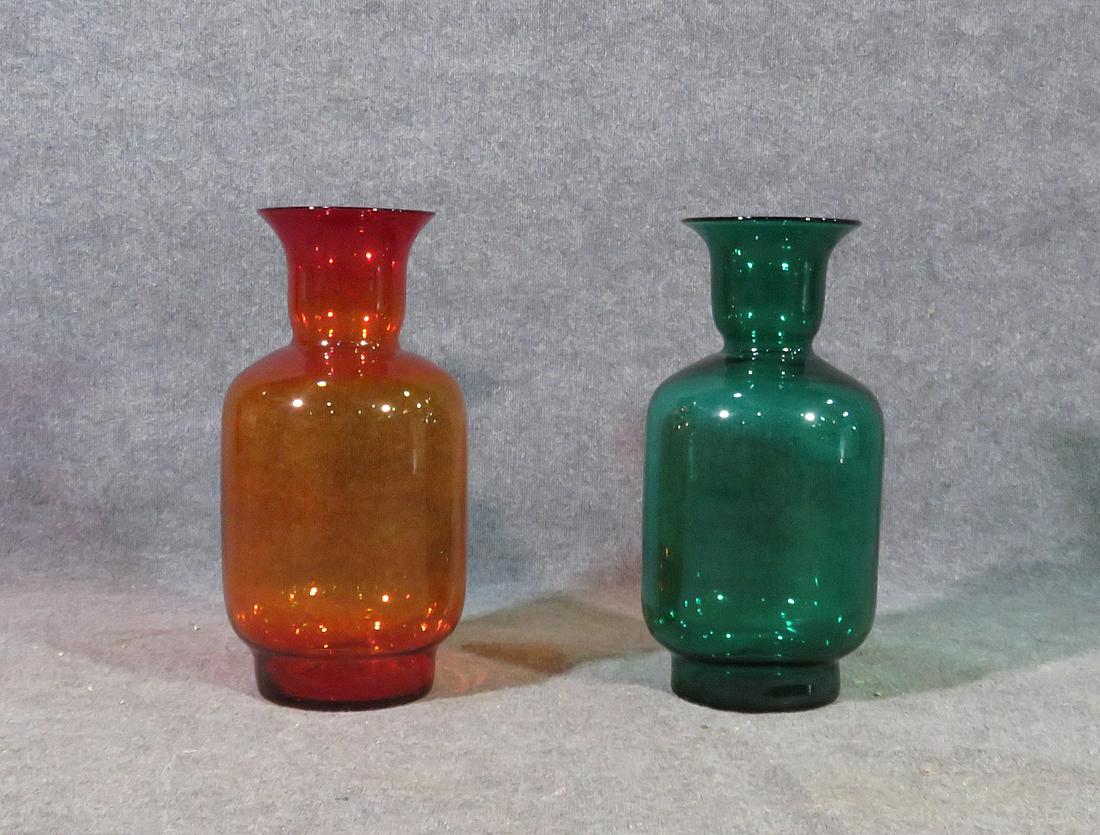 TWO PIECE COLLECTION OF BLANKO GLASS (1 of 6)