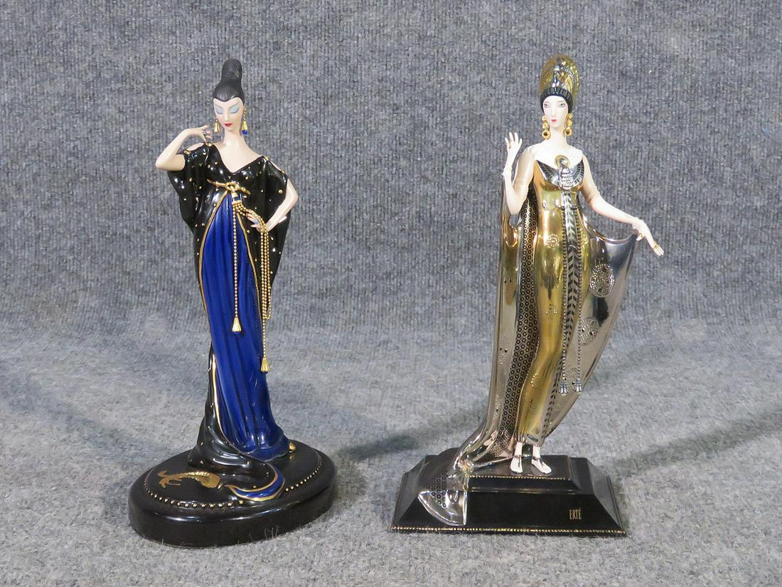 TWO ERTE LADIES IN GOWNS FIGURINES (1 of 12)