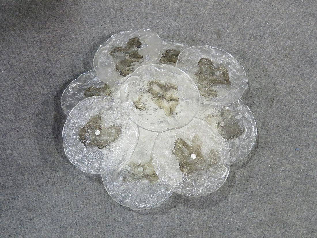 MID CENTURY MODERN ITALIAN FLUSH MOUNT CHANDELIER (1 of 7)