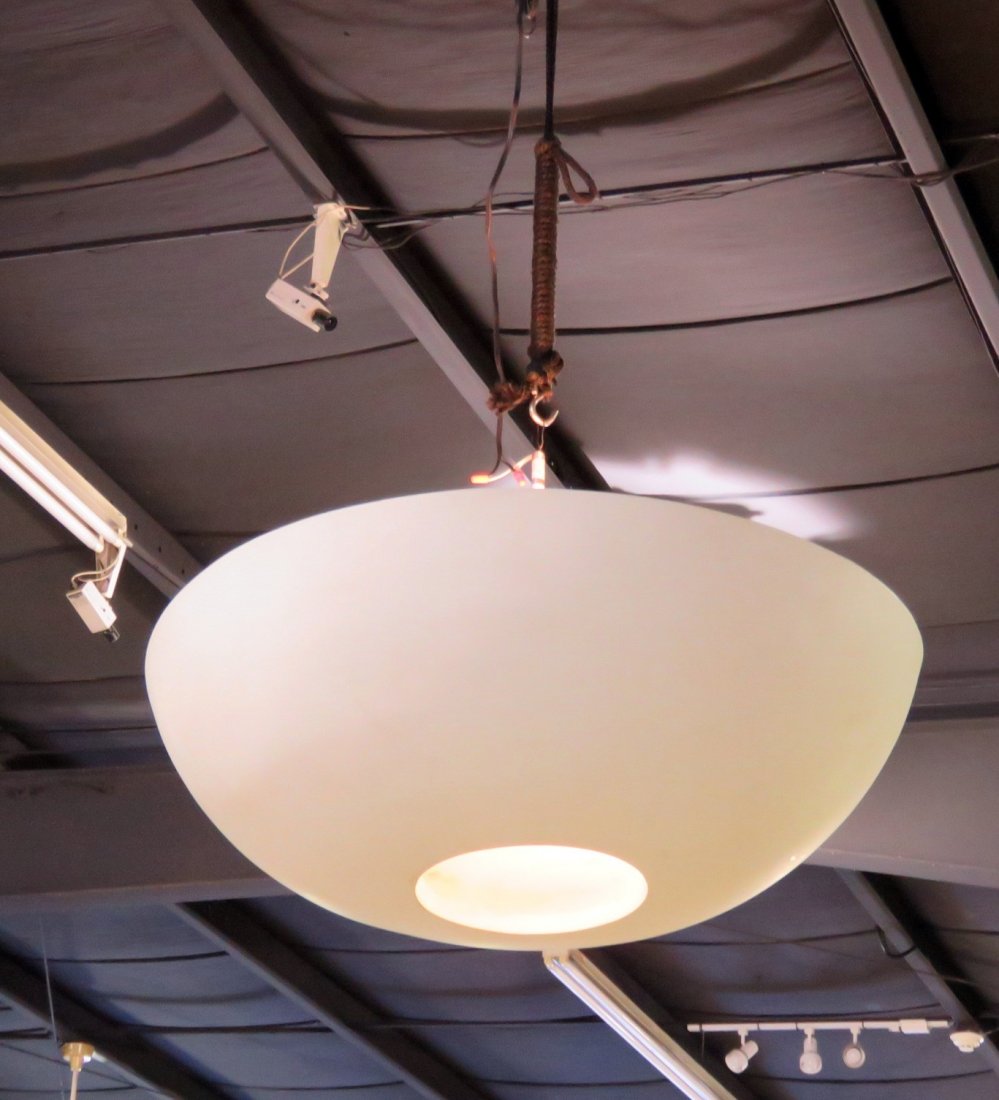 MODERNIST HANGING DOME LIGHT FIXTURE (1 of 6)