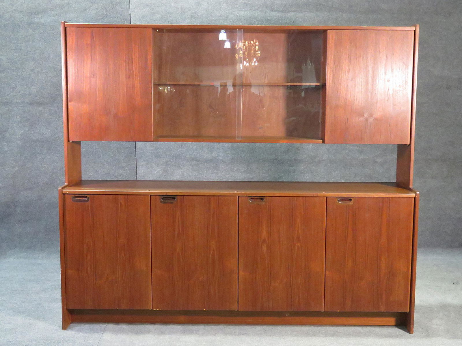 DANISH TEAK CHINA CABINET (1 of 8)