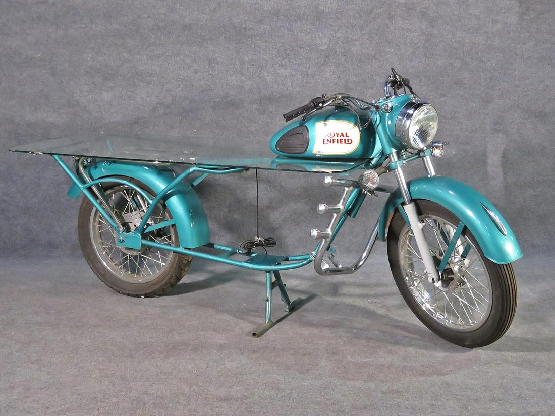 CUSTOM ROYAL ENFIELD MOTORCYCLE DESK (1 of 14)