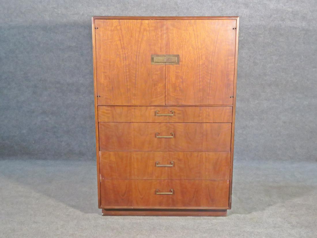 MILO BAUGHMAN FOUNDERS WALNUT TALL DRESSER (1 of 8)