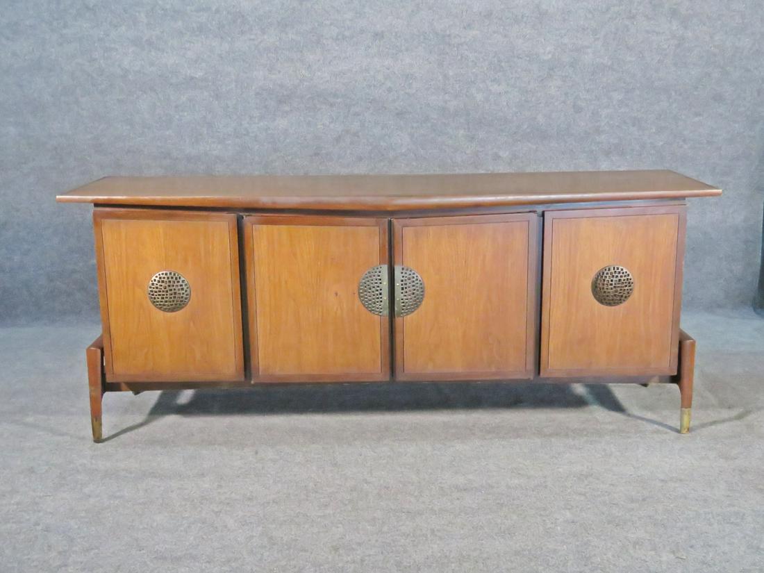 HELEN HOBEY BAKER WALNUT & BRASS CABINET (1 of 6)