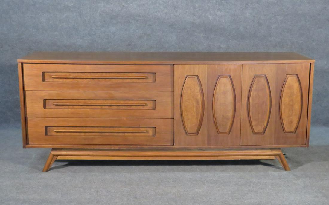 YOUNG MANUFACTURING WALNUT LONG CABINET (1 of 9)