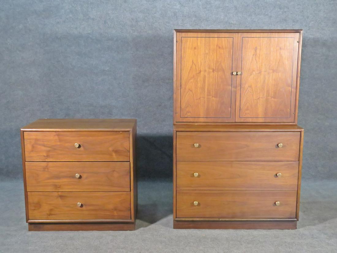 3 KIPP STEWART DREXEL DECLARATION WALNUT CABINETS (1 of 11)