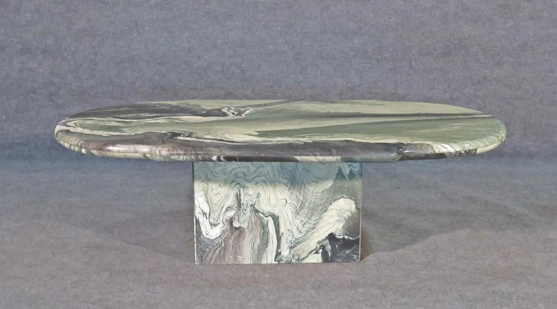 ITALIAN GREEN MARBLE COFFEE TABLE (1 of 7)