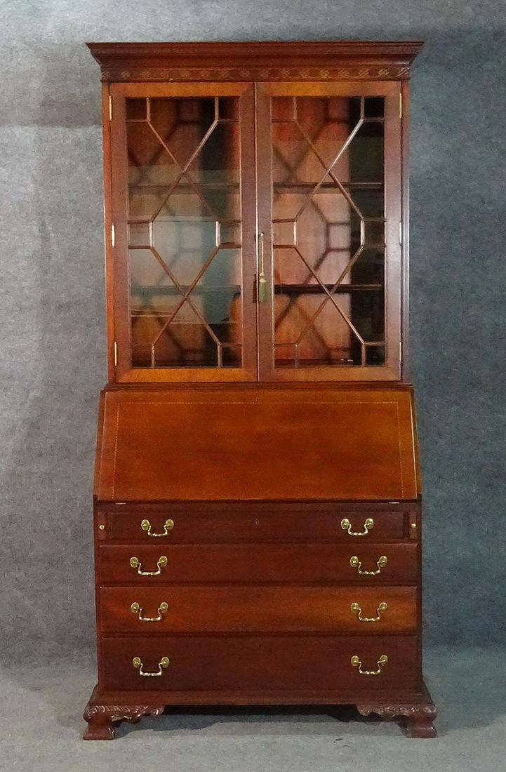 LINK-TAYLOR MAHOGANY SECRETARY DESK (1 of 16)