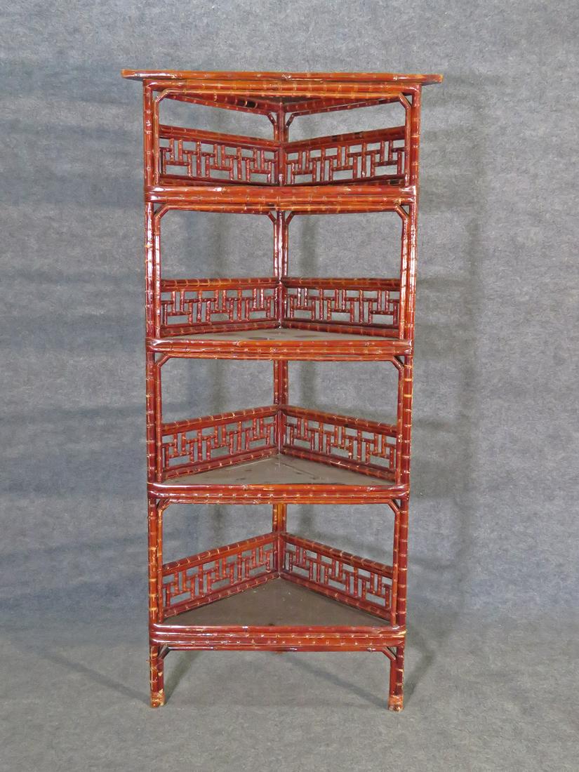 ASIAN MODERN DESIGN BAMBOO CORNER SHELF (1 of 8)