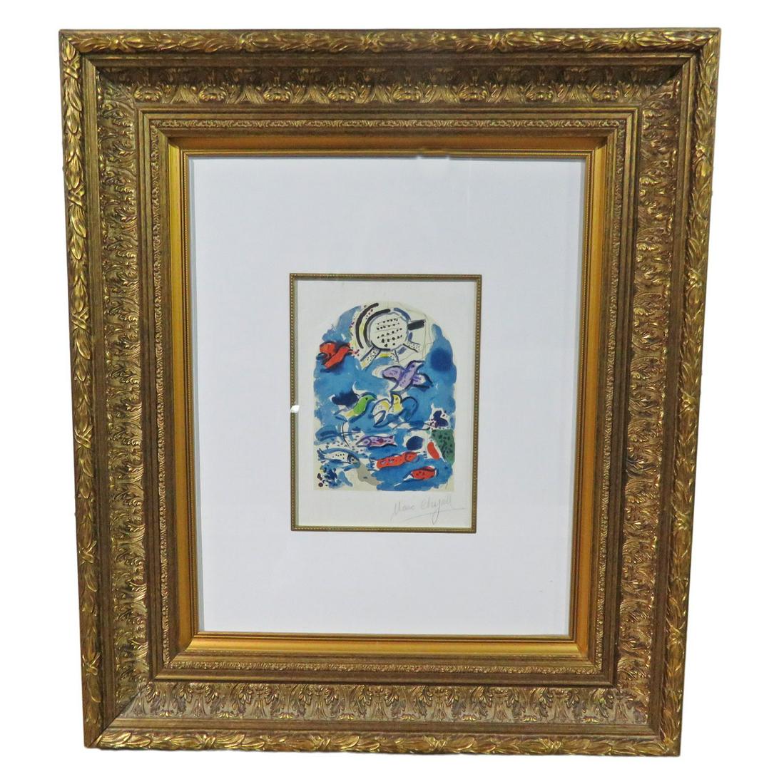 MARC CHAGALL COLORED LITHOGRAPH "TRIBE OF RUBEN" (1 of 10)