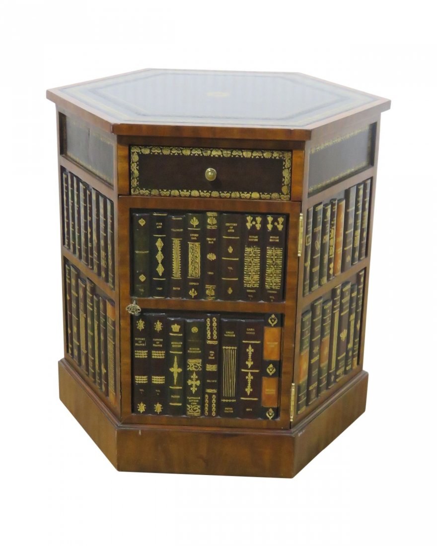 MAITLAND SMITH LEATHER BOOKFORM END TABLE (1 of 11)