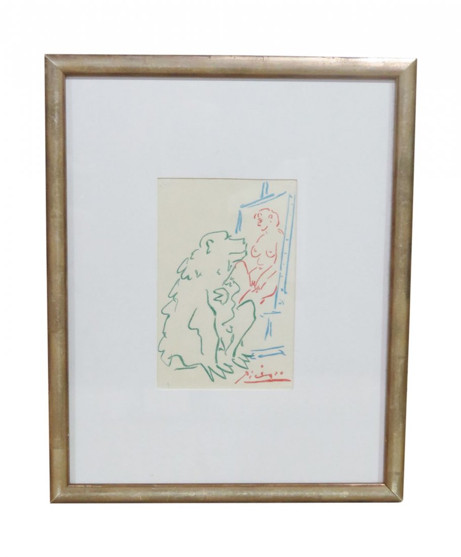 PABLO PICASSO CRAYON DRAWING (1 of 13)