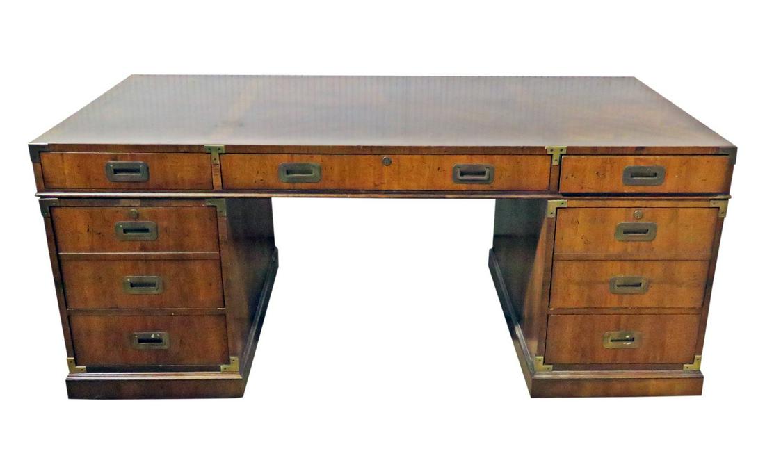HENREDON CAMPAIGN STYLE DESK (1 of 20)