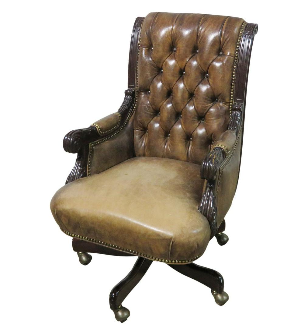 HANCOCK & MOORE LEATHER OFFICE CHAIR (1 of 20)